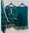 Bilqis B 291 A To D Nc Moss Beads Readymade Plazzo Pakistani Suits 